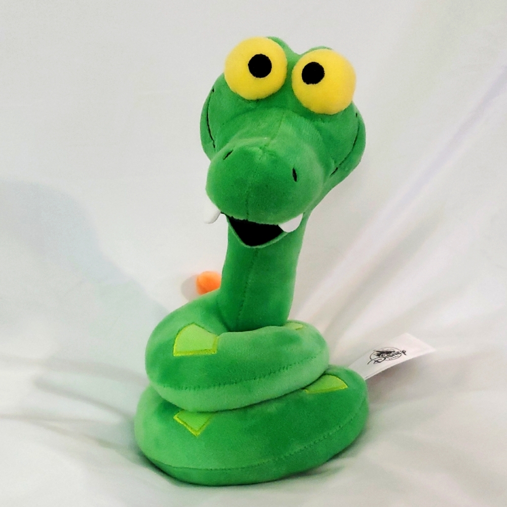 Disney Parks Pixar Green Plush Snake Kaa from The Jungle Book 9"